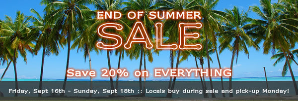 End of Summer Sale, 2016