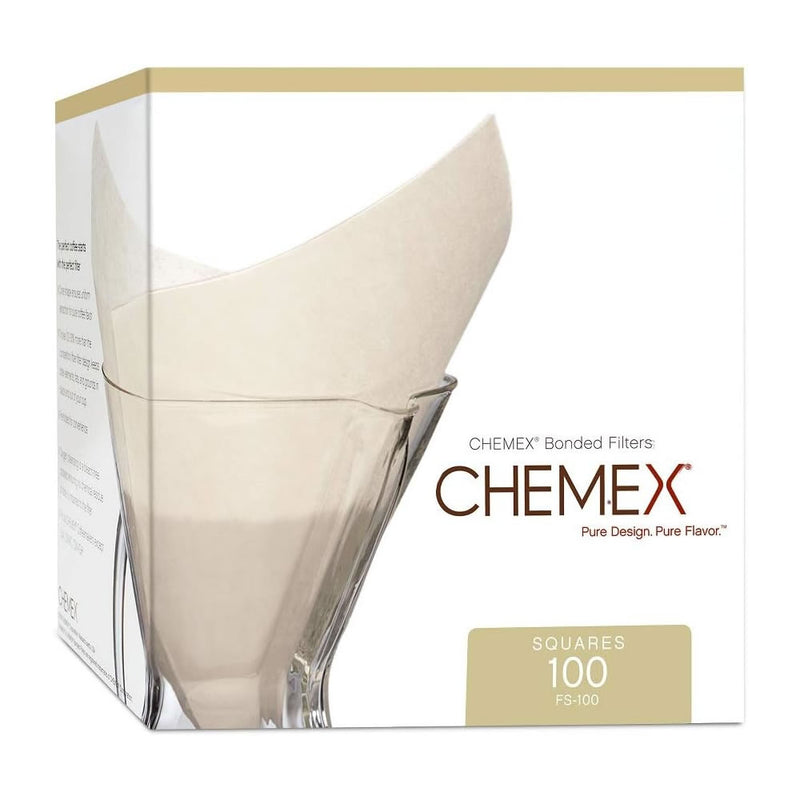 CHEMEX BONDED 6 Cup Pre-folded Filter Squares FS-100 - 100 ct.