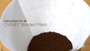 CHEMEX BONDED 6 Cup Pre-folded Filter Squares FS-100 - 100 ct.