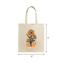 SLO Roasted Canvas Tote Bag - California Poppy