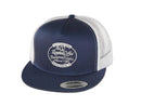SLO Roasted Adjustable Mesh Back Trucker Hat - Navy