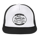 SLO Roasted Adjustable Mesh Back Trucker Hat - White